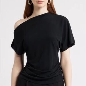 Motel Rocks Black Batwing Top